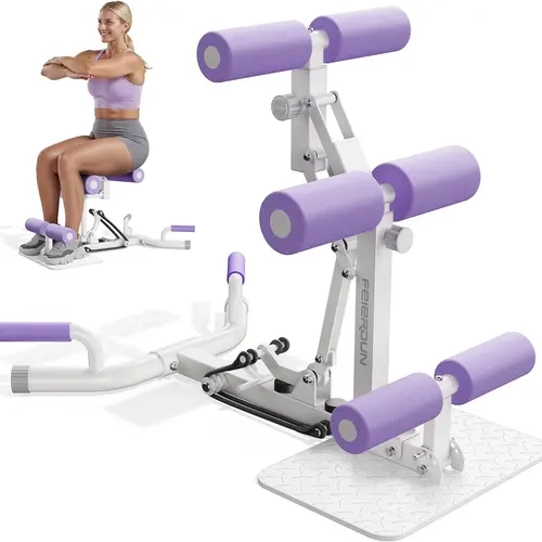 FED Fitness DQ2 Series Deep Squat Machine - Adjustable Full Body Home Gym Equipment, Glutes Workout Tool, Sit-Up Assist Ab Exercise Machine for Abs at Home, Adjustable for Every Body【live only】