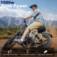 [VOLTVOGUE ] Electric Bike, Equipped with High CarbonSteel Frame, Full Suspension System, 25mph Top Speed,48V 648Wh, Pedal Assist Range of 30-70 Miles, 16-InchAll-Terrain Tires, . Ebike ElectricMotorcycle【BK16】