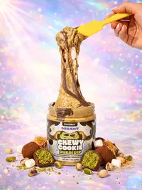 Chocbox Chewy Cookie Dubai Dip - Inspired by Viral Korean Dessert - Gooey Chocolate Marshmallow + Dubai Dip 8oz