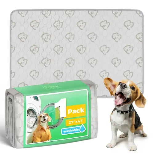 FXW Washable Puppy Training Mats - Universal, Eco-Friendly, Cost-Saving, 100+ Reusable, Super Absorbent Washable Puppy Pads with Anti-Slip Design, Leak-Proof TPU Waterproof Shield for Crates, Playpens