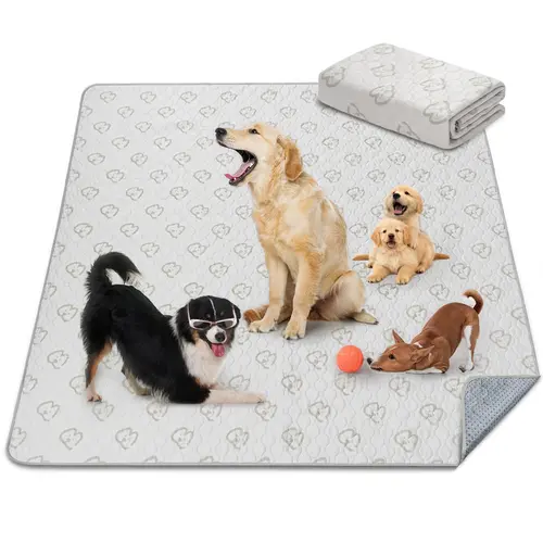 FXW Reusable Puppy Pee Pads - Polyester, Multi-Size, Leak-Proof, Eco-Friendly, 2.0L Absorbent, Anti-Slip, Cost-Saving Choice, Dog Underpad for Playpen Mat & Indoor Fence Protection