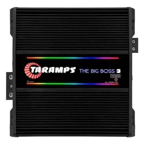 Taramps The Big Boss 3 BASS 1 Channel Amplifier 3000W RMS RGB 0.5 ~ 2Ohm