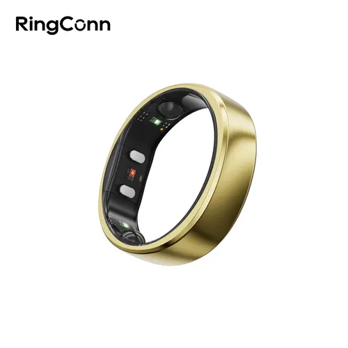 RingConn Gen 2 Round Smart Ring - Wearable Devices, Fitness Wearable, No APP Fees, Sleep Monitor, 12-Day Battery, Stress/Heart Rate/Women's Health Tracking, Android & iOS Compatible