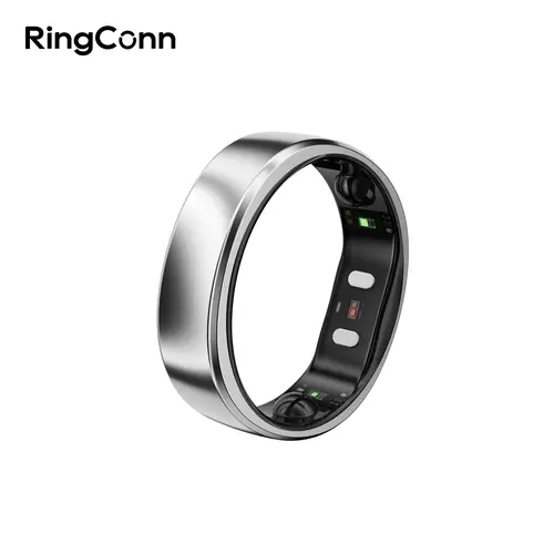 RingConn Gen 2 Air Bluetooth Wireless Round Smart Ring - No APP Fees, 10-Day Battery, Slim Lightweight Fit, Heart Rate Tracking, Fitness Sleep Stress Women's Health Tracker, Android & iOS Compatible