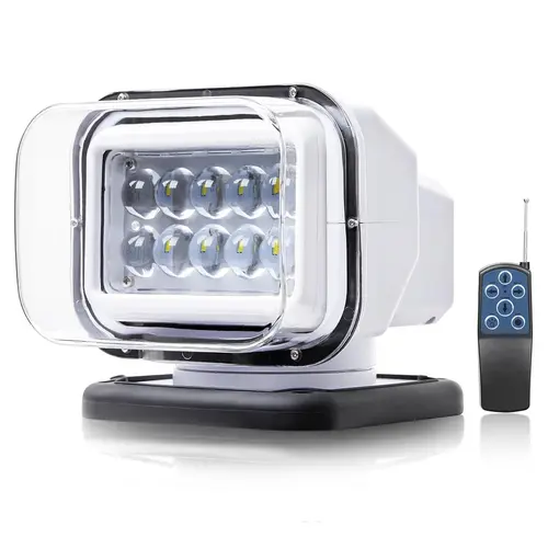 Saker 6-Magnet Remote LED Searchlight, 360° Rotating IP67 Waterproof 12-32V Spotlight for Truck, Boat, SUV