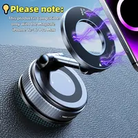 2026 Model Back-to-school Car Phone Holder, Dorm Vlog Magnetic Mount, Vacuum Magnetic Car Mount, Multi-angle Adjustable Aluminum Alloy MagSafe Navigation Holder, Washable Suction Cup Compatible With Most Apple And Android Smartphones [Father’s Day gift]