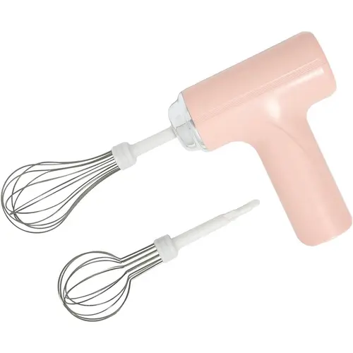 Cordless Handheld Food Mixer - USB Rechargeable, 3-Speed Control with High Speed, Stainless Steel Whisk, Dual Interchangeable Sticks, Charge & Mix for Home Bakers’ Daily Cooking & Versatile Use