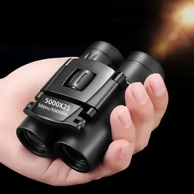 5000X25 Powerful Binoculars, Professional HD Portable Long Range High Magnification High Definition Binoculars for Safari Camping Hiking Trips Telescopes