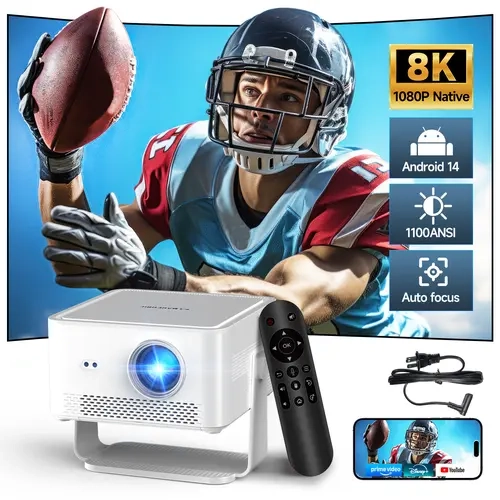 Magcubic HY450Max Projector 1100ANSI 12W Speaker HDR10+ 8K Decode Auto Focus Android 14.0 Dual WiFi6 BT5.4 Fully Automatic Keystone 1.0:1 Throw Ratio Screen Recognize & Automatic Obstacle Avoidance Home Cinema, Movie, Audio #tiktokshopstockup