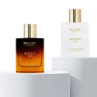 Bellavita Luxury The Bold & Royal Duo Perfume Combo | White Oud Floral Spicy EDP + G.O.A.T Citrus Woody EDP for Men | Long-Lasting IFRA-Certified Luxury Fragrance Set | Perfect Father's Day Gift