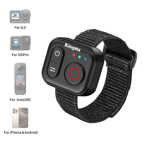 Bluetooth Remote Control for Action Camera - Compatible with GoPro Hero 8/9/10/11/12/13, Insta360 X2/X3/X4/X5(Not for X6)/GO 3/3S/ACE/ACE Pro 1/2, DJI Action 4/5 Pro/6/Osmo 360, Xtra Muse – Wireless Wrist Remote Control, iOS & Android tiktokshopbacktoscho