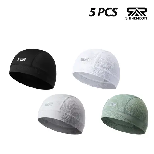 Shinemeoth VALUE PACK Cycling Caps, Ultra-Lightweight & Sweat-Wicking Helmet Liners, Non-Fade Cationic Fabric, Breathable Skull Caps for Biking & Running, Summer Sports Cap, Sports Outdoor Hats, Quick Drying Hat, Lightweight Breathable Headwear