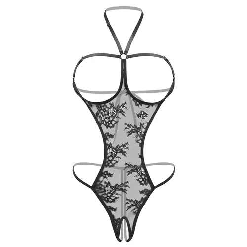 Avidlove Sexy Lingerie for Women One Piece Babydoll Lace Mini Bodysuit Halter Teddy Nightie