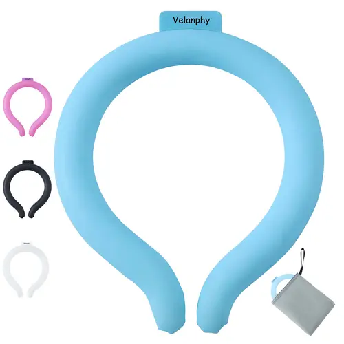 Reusable Neck Cooling Tube with Insulated Bag - Lightweight 18°C/64°F Wearable Cold Pack for Instant Relief, for Men & Women