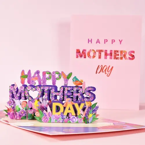 Happy Mothers Day-3D Mothers Day Card, Happy Mother's Day Pop Up Cards, Mother's Day Card with Envelope And Message Note