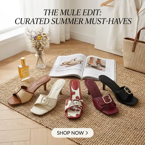 Women's Luxury-Inspired Kitten Heel Sandals - Elegant Fashionable Slip-On Leather Ankle Footwear with Buckle, Plain Design, Brunch-to-Resort Daily Wear, Burgundy Cherry Red/Black, Sohochic, Pairs with Dresses Denim Linen, Shoes for Women