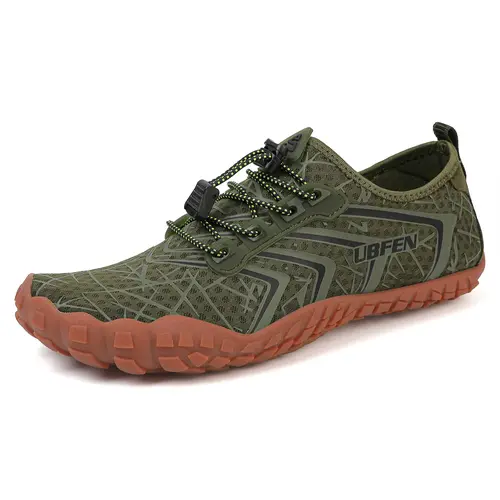 UBFEN Unisex Barefoot Water Shoes, Quick-Dry Comfortable Cloth Fabric, Rubber Sole with Honeycomb Design - Daily Swimming, Boating Use