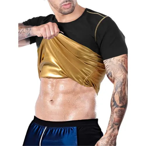 Men's Sporty Workout T-Shirt - Lightweight Solid Short-Sleeve Athletic Top for Gym Training and Daily Athleisure Wear, Workout Activewear, Mens Clothing