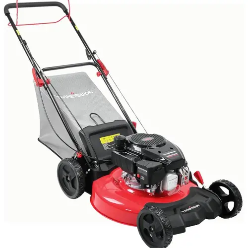 PowerSmart 21-in Gas Powered Lawn Mower, Adjustable Height Mower, 144cc/170cc Rear Wheel Drive Self-Propelled, Heavy Duty Steel Deck, 1/2 Acre Coverage, 1.4 Bu Bag, Mulch or Bag, Foldable, Easy Start, Quick Assembly, Safety Switch (V8621C/V8621P/V8621S)