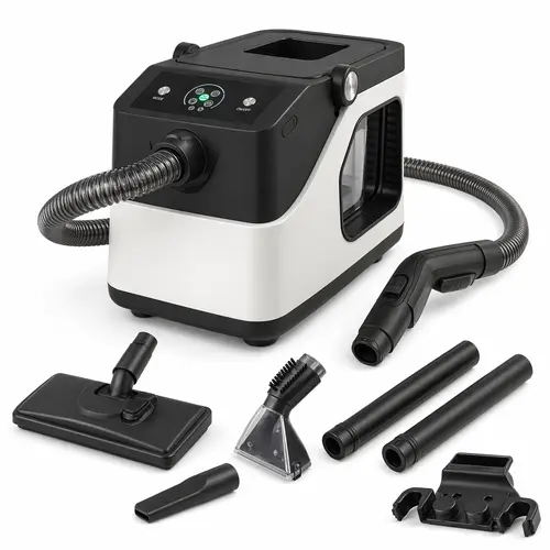 RL258Z 5-in-1 Steam Cleaner, Wet Dry Vacuum & Carpet Cleaner with Hot Water Cleaning, Steam Sterilization, Self-Cleaning System, HEPA Filter for Floor, Sofa and Home Deep Cleaning