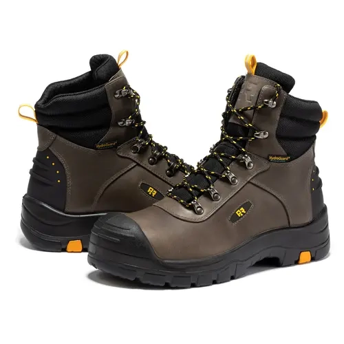 RockRooster Composite Toe Real Leather Work Boots for Men Rust 6 inch Waterproof EH Boy Footwear Lightweight