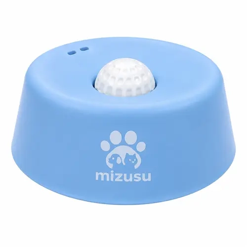 Mizusu Dog Lick Bowl with Rolling Ball - No Spill, Slow Feeding Compact 16*15.6*6.5cm Interactive Liquid Treat Dispenser, Feeding Tray for Bone Broth, Yogurt