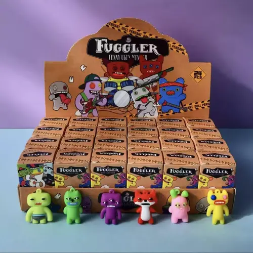 24 Pcs Cute Monster Keychain Mini Figure Doll Set - 3.5cm Whimsical Keychain Collectibles, Key Charms, Bag Accessories, Quirky Whimsical Gifts for Kids, Party Favors