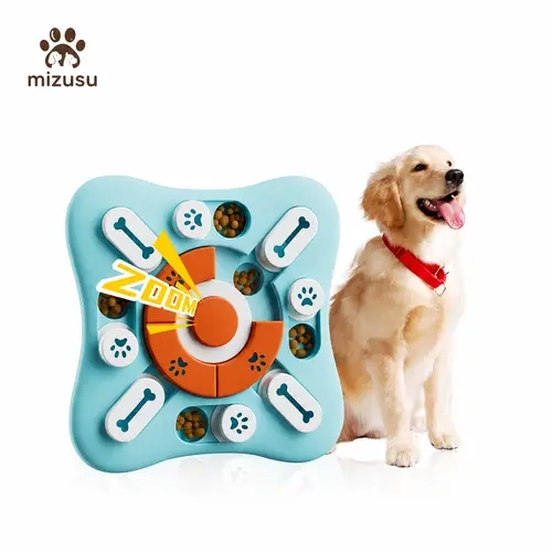Interactive Dog Treat Ball - Polypropylene Plastic, Slow-Feeding, Food-Dispensing, Sound-Making Educational Pet Toy