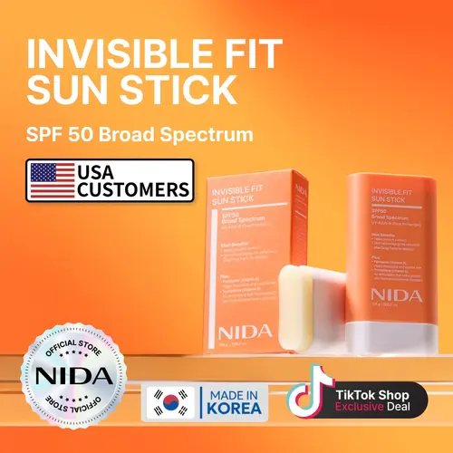 NIDA Invisible Fit Sun Stick SPF 50 Daily Sensitive Gentle
