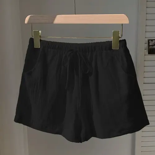 Spring Summer New Linen Shorts for Women, Outerwear Thin Wide Leg High Waist Slimming Loose Casual Elegance Sporty Shorts Womenswear Casual Comfy Shorts High Waisted Short