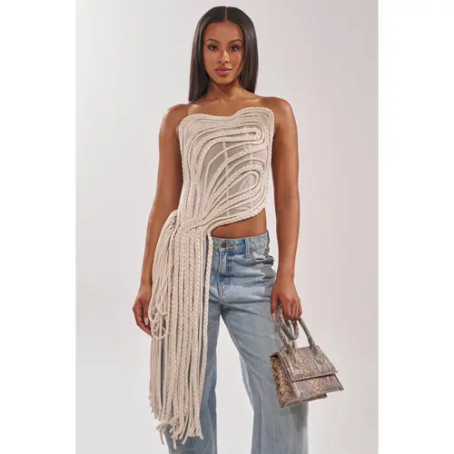 CUTTING YOU OFF MESH ROPE CORSET