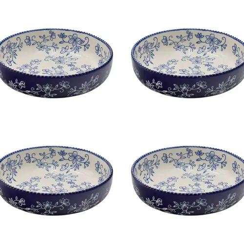 Temp-tations Set of (4) 32-oz Shallow Bowls