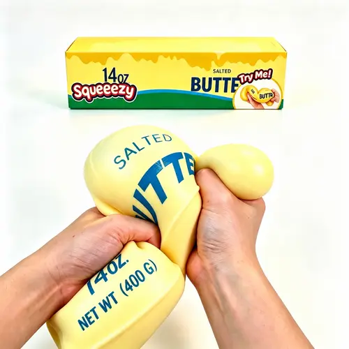 New ultra-soft, slow-rebound butter stick stress-relieving squeeze toy – a stress-relieving toy that mimics real food models, unique and fun.