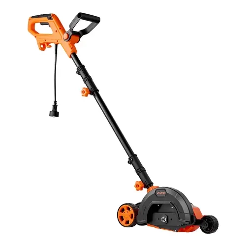 【toolupgrade】VEVOR Electric Lawn Edger with 12Amp Motor, 65Mn Tough Blade, Crisp 8in Edges, 4000 RPM, 3-Position Adjustable Depth, Pivoting Handle, Dual Wheels for Edge Yards, Driveways, Sidewalks