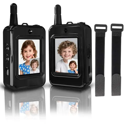 Kids 2-Pack Lightweight Plastic Walkie Talkies - Adventure Buddy Cam, Batteries Included, Waterproof Design, Long-Range Communication, Colorful Audio, Indoor/Outdoor Play Toy for 3-12 Year Olds, Holiday Gifts