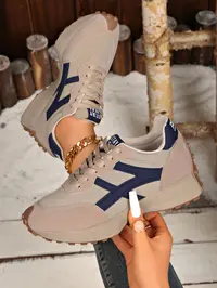 Women's Fashion Thick Sole Sports Shoes, Breathable Walking Shoes, Comfort Support, Casual All Season Footwear for Daily Wear & Gym Use, Thick Soled Shoes