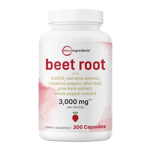 Micro Ingredients Beet Root Complex 3000mg, 300 Capsules