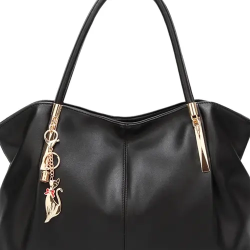 New large capacity women's fashionable and elegant retro Pu tote bag that can be carried by hand and is suitable for business trips Stylish Tote Bag Fashionable Bags