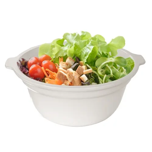 5 Qt Ceramic Kitchen Bowl - Lightweight Tableware for Adults, Eco-Friendly, Easy to Wash, Less Arm Strain, Dishwasher Safe, Traditional Design for 5 Qt Batch Mixing, Everyday Use