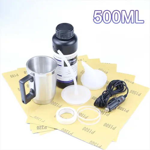 500 ml Car Headlight Polishing Kit, Polymer Repair Liquid Maintenance and Cleaning Set, Automotive Headlight Renewal Tools, Headlight Polishing Agent