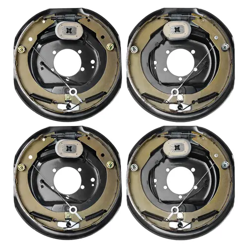 【toolupgrade】VEVOR Self-Adjusting Electric Trailer Brake Kit - 12x2 in/12" x 2" Axle Mount Pairs, 2 Right+2 Left Set, 5-hole Mount Fit Backing Plates, Fits 7000 lbs Axle & Dexter/Alko, DIY-Friendly Setup Replacement Part