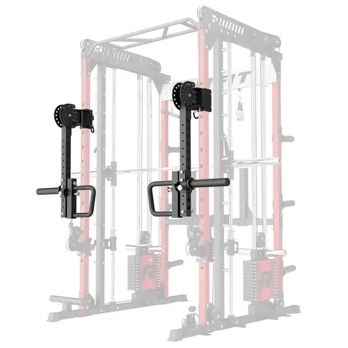 RITFIT Adjustable Lever Arm Attachment - Durable Q235 Steel Exercise Machine Accessories, Home Workout Equipment, 260 lbs Cap., Fast-Detach Weight Horns, Quick-Adjust Dual Locks, Triple Knurl Grip, Variable Leverage for Safer Perfect Setup Training