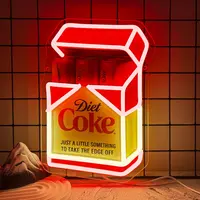Fridge Cigs Neon Sign, Dimmable Drink-Themed Wall Light for Bar, Man Cave, Shop or Bedroom Decor, Gift for Christmas and Birthdays