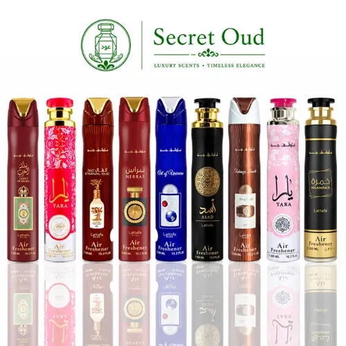 Queen of Arabia Air Freshener + Yara Candy Air Freshener + Eternal Oud Air Freshener + Nebras Air Freshener + Art of Universe Air Freshener + Asad Air Freshener + Vintage Radio Air Freshener + Yara Air Freshener + Khamrah Air Freshener