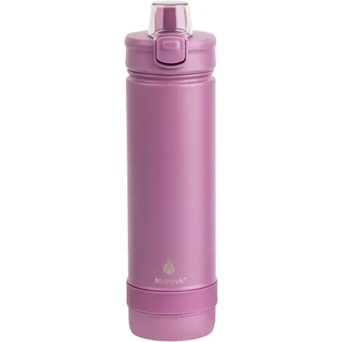 26oz BPA-Free Stainless Steel Insulated Push Water Bottle with Cover, Lid - Leak-Proof, Condensation-Free for Up to 24 Hours Portable Flask Tumbler for Beverage Storage