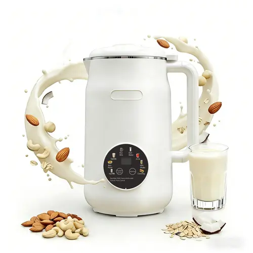 8-in-1 Automatic Nut Milk Maker Machine - Home Multifunction Juicer, 40oz Large Capacity Multifunctional Juicer Machine for Family Use (4-5 Cups at Once), 10-Blade Design, FDA Compliant, Delay Start, Recipe Book for 8-in-1 Milk & Juice, Sohochic