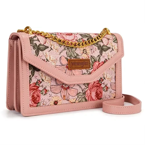 Wrangler Crossbody Purse for Women Shoulder Bag with Adjustable Chain Strap