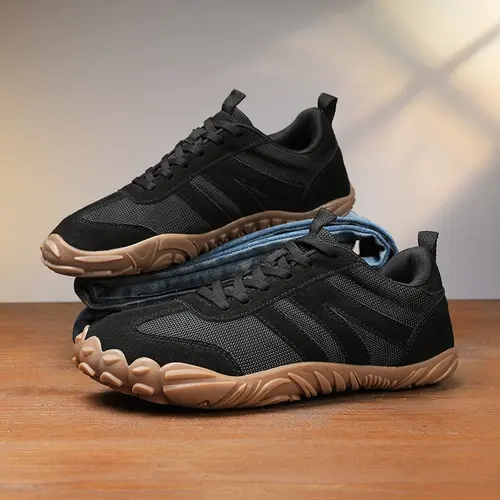 Zaitun Unisex Retro German Trainer Sneakers - Closed Low-Top All-Seasons Casual Solid Plain Sports Footwear, Lightweight Comfort, Stable Non-Slip Rubber Sole, Vintage Street Style for Daily Walking, Driving
