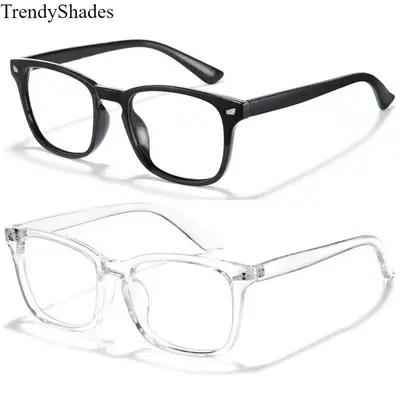 Unisex Stylish Protective High Quality Eyeglasses for Computer & Gaming, HD Lenses, 140mm Frame Width, Eye Protection for TV & Phone Use, Stylish Protective Glasses