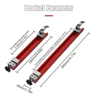 GJANSH Portable Woodworking Miter Gauge Base Plate Adjustable Cutting Machine Guide Ruler 240mm/9.44in 360mm/14.17in for Carpentry Projects